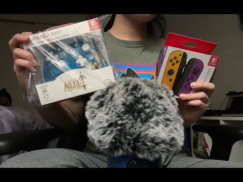 ASMR | No Talking | 🎮 Unboxing Nintendo Switch Controllers 🎮 | Tapping | Crinkling