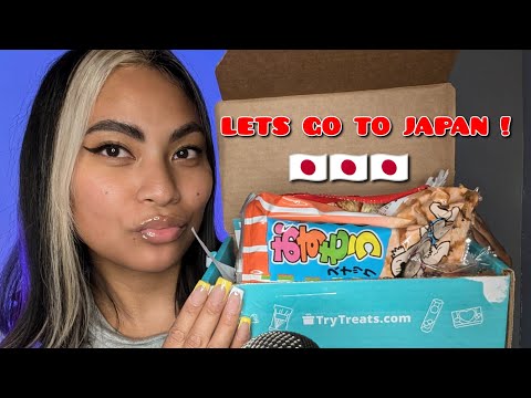 ASMR Eating International Snacks From Japan , Crunchy Eating Sounds