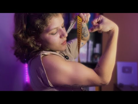ASMR INSTRUTORA DE ACADEMIA ✨Vamos fazer sua avaliação física