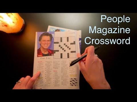 ASMR Doing a Crossword Puzzle