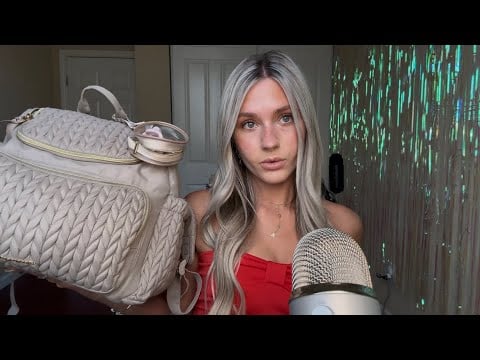 ASMR| What's In My Diaper Bag (close whisper, over-explaining)🧸