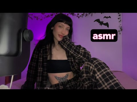 Tattoo tracing, skin tapping, rambling ♡ whispering asmr ♡♡