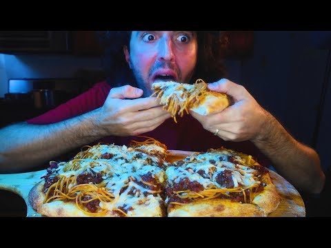 THICC SPAGHETTI PIZZA * XTRA SAUCY 묵방 * ASMR MUKBANG NO TALKING | Nomnomsammieboy