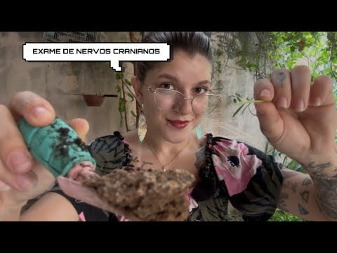 ASMR EXAME DE NERVOS CRANIANOS NO MEIO DO MATO
