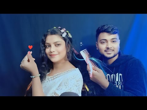 ASMR | My Boyfriend Play With My Hair Relaxing Haircut And Hairstyle & Scalped Massage | 💆‍♀️😴