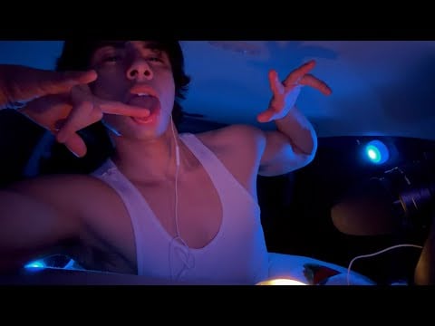 ASMR spit painting and mouth sounds