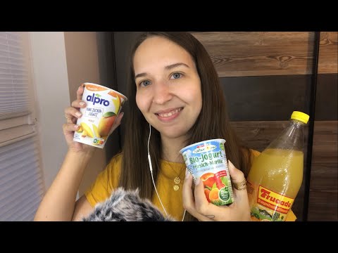 ASMR Grocery Haul 🥭🍋💛 (Tapping, Scratching, Whisper Ramble)