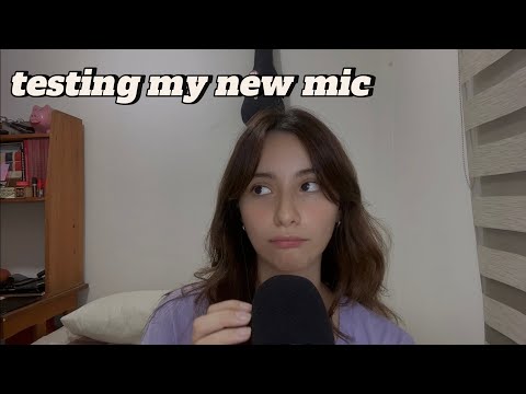 ASMR | testing my new mic! ⋆౨ৎ˚⟡˖ | rambling, mic scratching, echo