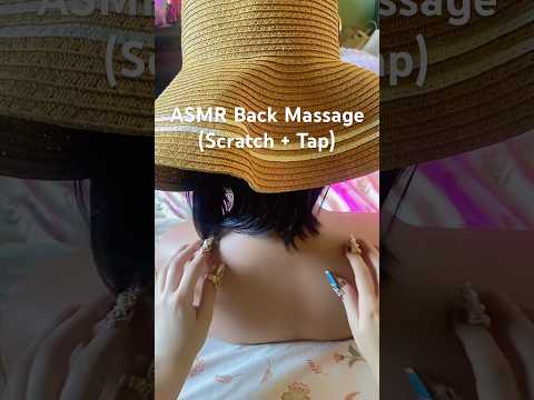 ASMR Back Massage (Scratch + Tap) #asmr #asmrbackmassage #asmrshorts