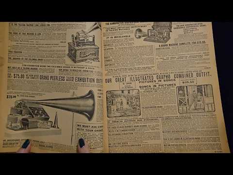 ASMR | Flipping Through a 1902 Sears Roebuck Catalog (Whisper)