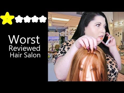 ASMR Worst Reviewed Hair Salon Roleplay (Haircut, Hair Brushing, Long Nails, Whisper, Spray, B*tchy)