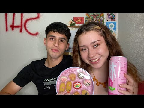 asmr comiendo dulces asiáticos con mi novio♥️