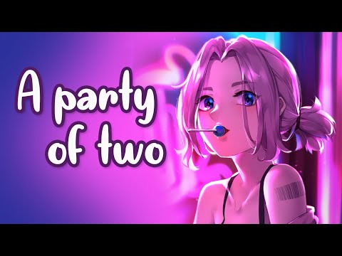ASMR Roleplay - A party of two (Friends to Lovers, Flirty, F4M)