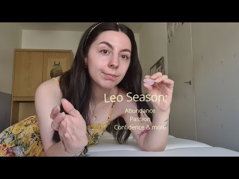 ASMR Reiki for Leo Season ｜ Leo Energy, Plucking/cord cutting, crystal healing, soft spoken