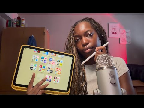 ASMR Over-explaining Apps on My IPad 📱👀 