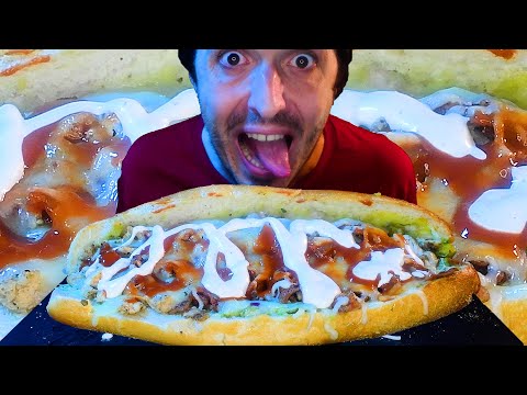 BIG CHEESE CHICKEN BACON RANCH SANDWICH * ASMR NO TALKING * | NOMNOMSAMMIEBOY