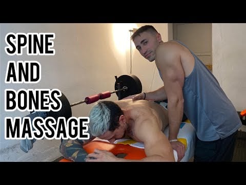 SPINE Massage and BONES Tracing - Asmr no talking
