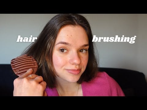ASMR hair brushing 🪮 brushing my hair and yours