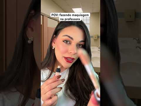 POV: fazendo maquiagem na professora #asmr #asmrbrasil #shorts #maquiagem