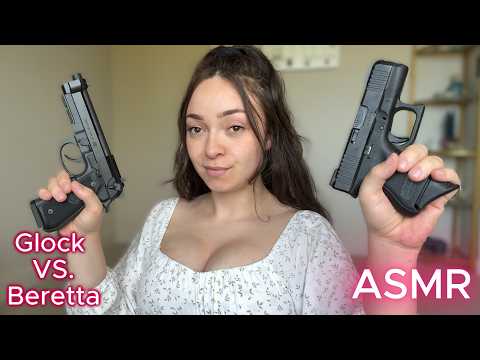 ASMR Gun Sound Comparison | Beretta 92FS .22LR vs Glock 26 9mm