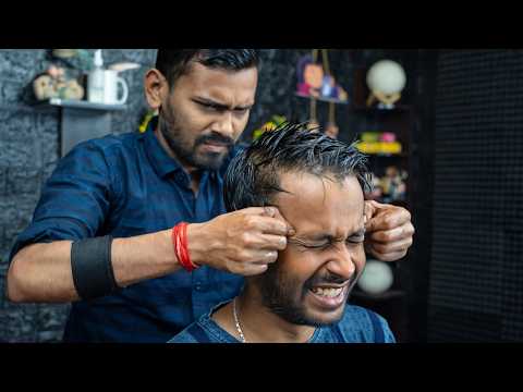 ASMR Sleep Head Massage Therapy | Forehead Pressure & Intense Ear Tapping #scratching #tapping