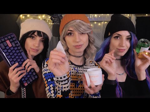 3D Sound ASMR | Triplet Layered Triggers for sleep ~