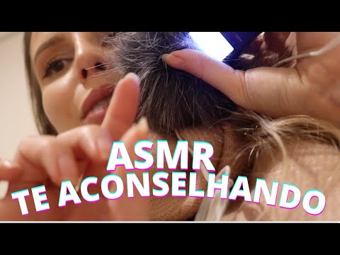 ASMR TE TIRANDO DA CRISE DE ANSIEDADE + CHUVA - Bruna Harmel ASMR