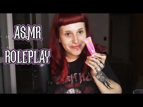 ASMR ROLEPLAY | NOITE DO PIJAMA com a AMIGA (petiscando, bebericando & conversando)