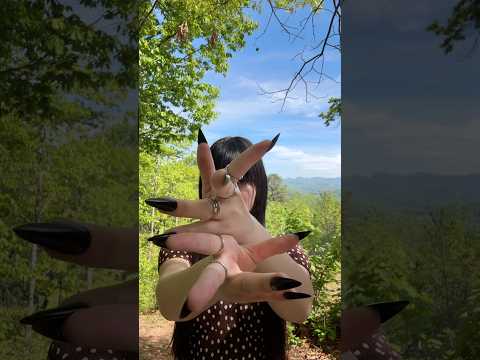 Visual ASMR in the Mountains #sleep #relax #tingles #whisper #tapping #handmovements