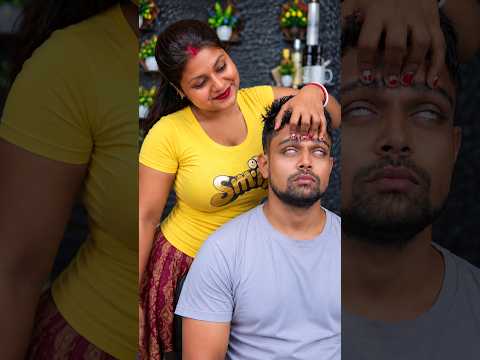 Most Satisfying ASMR Head Massage 😴 Forehead Tapping & Scratching For Deep Sleep #shorts