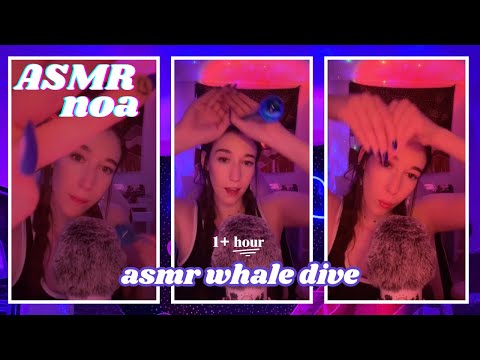 Over 1 hour of asmr whale dive + ocean sounds 🌊 | Instant relaxation
