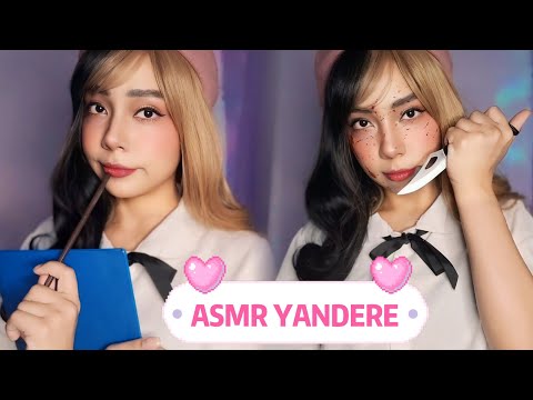 ASMR GAROTA YANDERE OBCECADA POR VOCÊ, CREPPY YANDERE GIRL FLIRTY WITH YOU, *VOCÊ SERÁ MEU* #ASMR