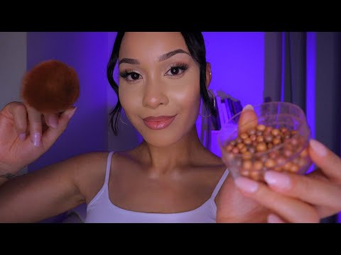 ASMR Doing Your Makeup ☁️ Layered sounds, Makeup, Personal attention Roleplay