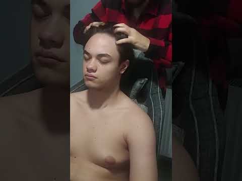 ASMR CHAIR UPPER BODY CHEST FACE HEAD MASSAGE #sleep #asmr  #massage #shortvideo #shortvideos