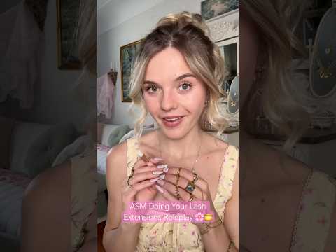 #asmr Lash Extensions Roleplay 🌸 #asmrsounds #asmrvideo #relax #lashextensions #asmrcommunity