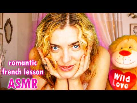 ASMR French Lesson 🩷 Teaching You Romantic French Words, Relaxing Bilingual Whispering