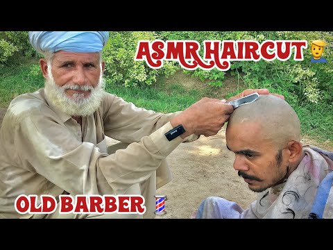 ASMR Haircutting By Old Barber 💈 #asmr #asmrhaircut #haircut #haircutting #haircuttingsound