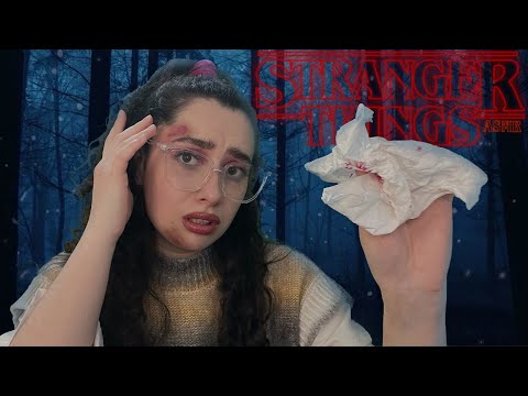 ASMR - RP STRANGER THINGS, JE TE SOIGNE DANS LE MONDE À L'ENVERS 🩸🩹(fond et son immersifs)