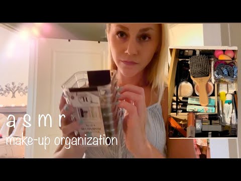 ASMR | Get Organized with Me!✨ Make-Up Organization and Tapping Sounds 💄