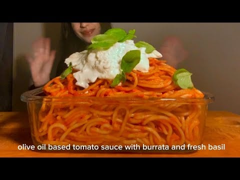 Spaghetti Mukbang ASMR * no talking *
