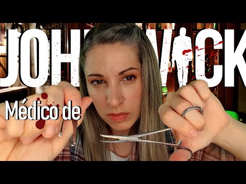 ASMR Médico de JOHN WICK (RP )| Atención personal | Suturando realista | SusurrosdelSurr