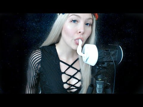 ASMR Eating A "3 Dio" Literal Ear Eating- Edible Hairbrush, Chip Crunching, Drinking