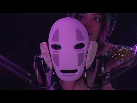 No Face Mask ASMR 👤✨ Ear Pick Tapping, Water & Gold Sounds + Soft Whispering