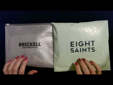 ASMR | Eight Saints / Brickell Skin Care Products Show & Tell (Whisper)