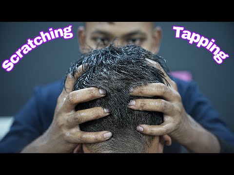 Best Head Scratching ASMR Head Massage With Neck Cracking | Forehead Tapping Ear Massage Ear Crack