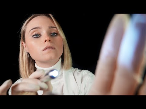 ASMR | Thorough FACE INSPECTION & MEASURING (ft. gloves & penlight)