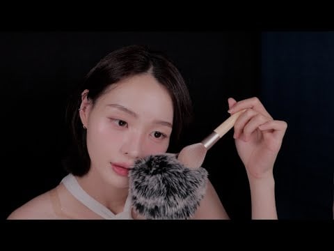 ASMR | 잠이 오는 단어반복+부드러운 마이크 브러싱 | Sleepy Whisper Tingly Trigger Words +Soft Mic Brushing