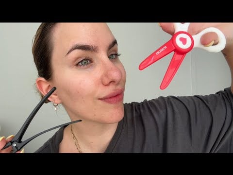 ASMR Fixing Your Botched Haircut! Hair cutting and Styling You 