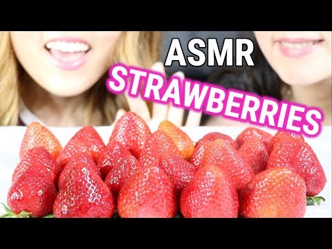 ASMR EATING JUICY STRAWBERRIES FAIL MUKBANG