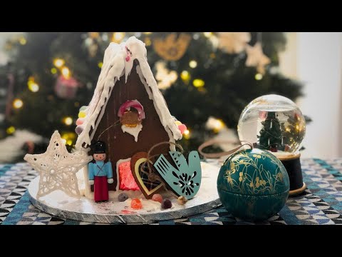 ASMR Gingerbread House Over Explaining